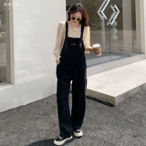 Весенние джинсовые черные штаны для беременных для отдыха, по фигуре, свободный прямой крой