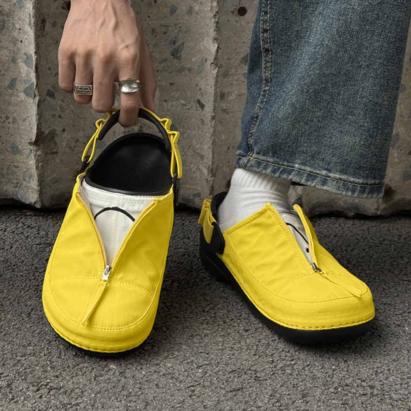Niche Design Beach Shoes for Men, Lightweight Dual-Purpose Slippers, Outdoor Casual Waterproof Closed-Toe Sandals, Breathable Birkenstock Shoes