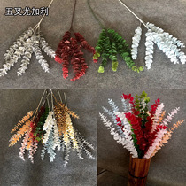 New wedding upscale hand feel spray color soft glue Yuali emulates Nordic INS Wind Home Decorative Money Leaves