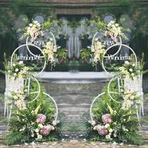 New Wedding Props Iron Art Road Citation Frame Background Cirque Road Leading Wedding Decoration Floral Swing Piece Arch