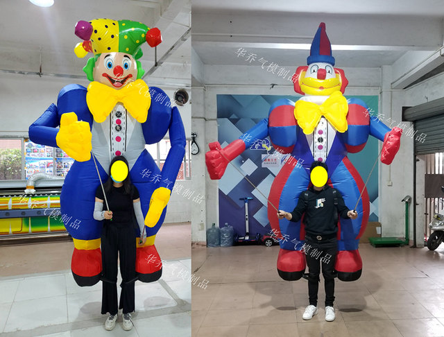 3.5m inflatable walking clown inflatable dancing man long-legged clown back astronaut cartoon waving inflatable inflatable model