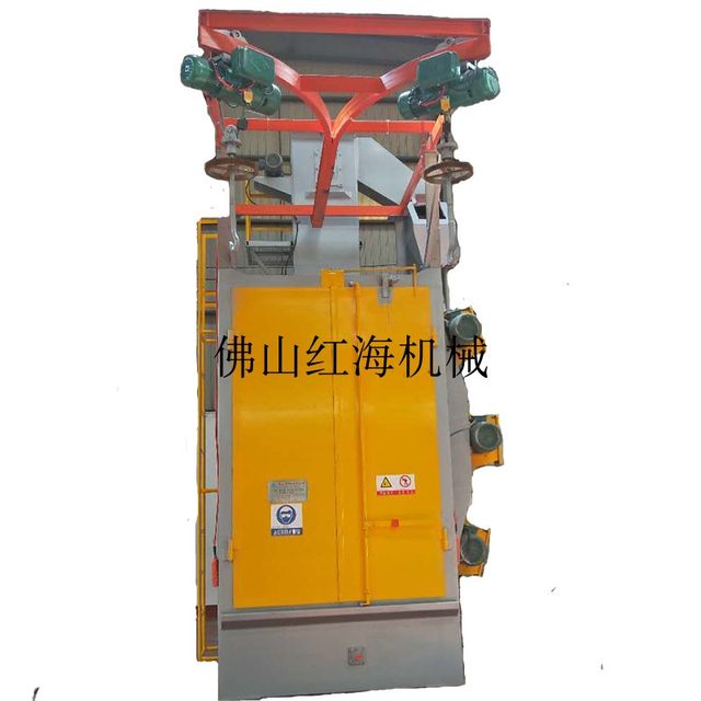 Hook-type shot blasting machine ເຄື່ອງຍິງປືນສະແຕນເລດເພື່ອເອົາການເຊື່ອມ slag Roller conveyor shot blasting machine ການກໍາຈັດ rust removal shot blasting machine