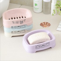 Single layer laundry soap soap box toilet creative large soap holder can drain simple plastic soap box