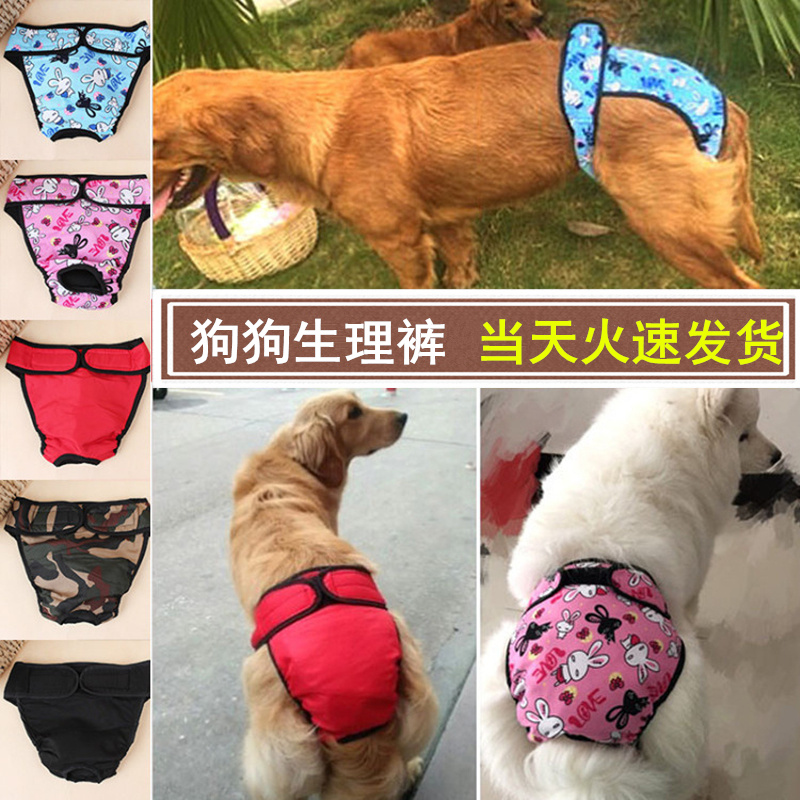 Pet dog physiological pants female dog menstrual underwear golden retriever large, medium and small dogs anti-harassment sanitary safety aunt pants