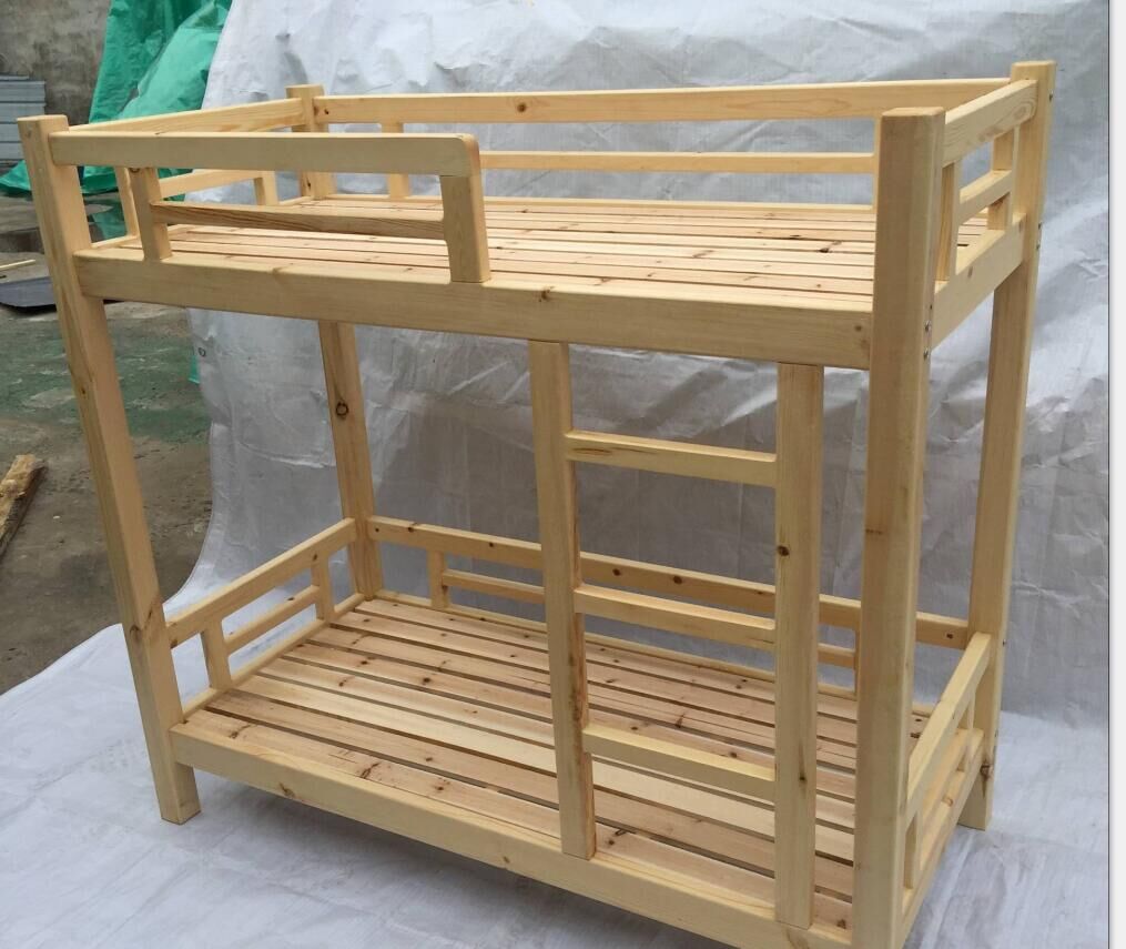 Factory direct kindergarten special solid wood bed children's bunk bed bed double bed high and low bed ladder bed