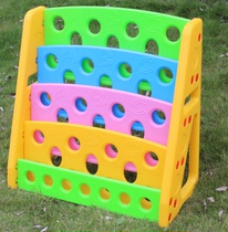Kindergarten plastic childrens bookshelf home cartoon baby bookshelf storage rack picture book cabinet