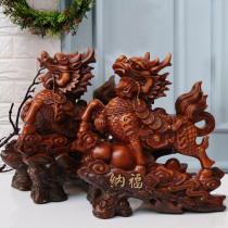 Kirin ornaments a pair of Feng Shui home living room TV cabinet decorations office decoration housewarming opening ceremony