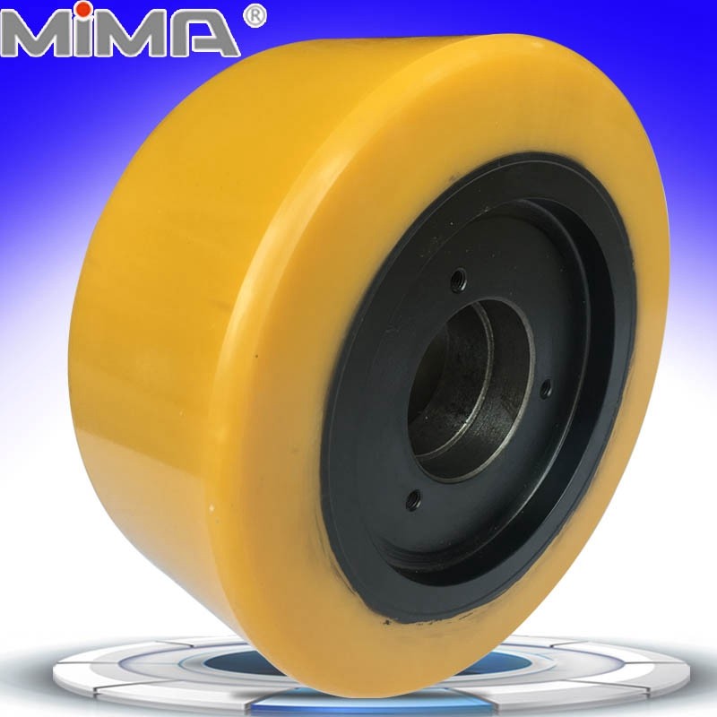 Electric Pile High Machine Moving Easymima TF15 Front Transfer Pile High Machine Auxiliary Wheels 180 * 76 Balanced Universal Wheel Support Wheels