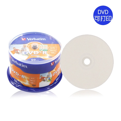 [Подлинная бесплатная доставка] DVD-R DVD-R Blang Disc DVD может печатать ожоги 4.7G50 таблетку