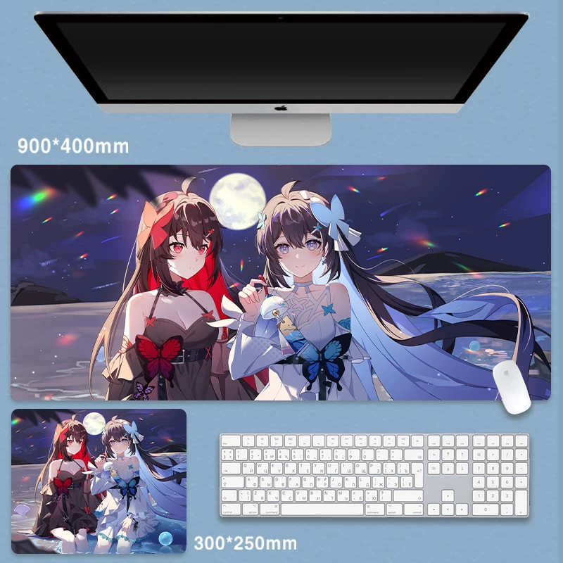 Коврик для мыши Seeer Honkai Impact 3 Oversized Herrscher of Death and Life клавиатурный коврик для стола Академия 3 Анимация Периферия Жизнь и Смерть Саха