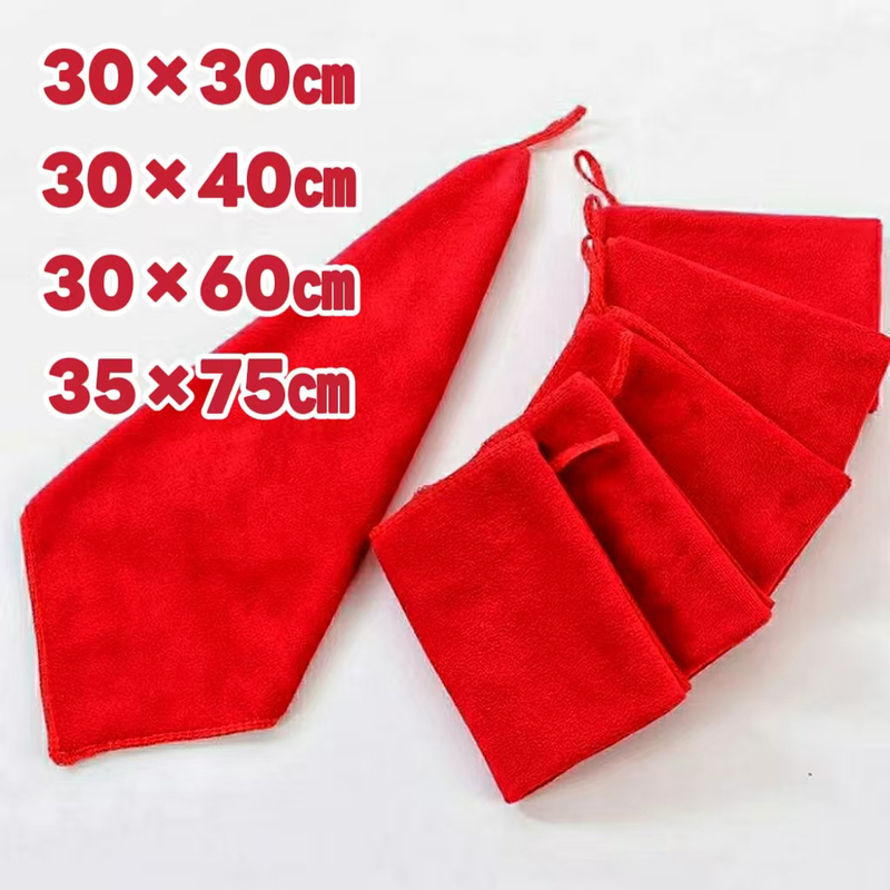 Wholesale Red Towels for Weddings and Celebrations, Small Square Towels, Return Gift Towels, Cleaning Cloths, Kitchen Cleaning, Housekeeping, Free Shipping