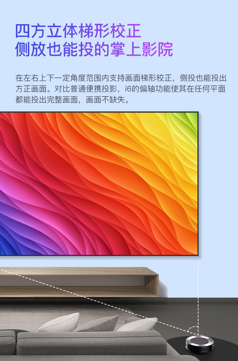 [Tốc độ tại chỗ] nut Máy chiếu I6 nhỏ cầm tay HD rạp hát tại nhà wifi không dây mini điện thoại di động máy chiếu máy chiếu micro phòng ngủ chiếu - Máy chiếu máy chiếu optoma