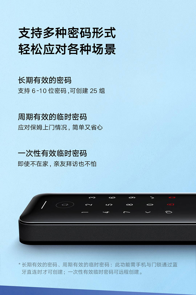 Умный дом 小米指纹锁智能门锁e青春版家用防盗门霸王锁碳素黑nfc开锁电子锁推拉式全自动带摄像头门铃米家pro密码锁1s 3506680