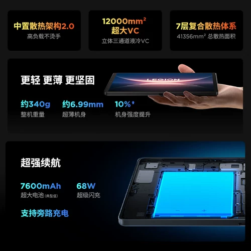 [Национальная субсидия 15%] Планшетный ПК Lenovo Savior Y700 8,8-дюймовый игровой планшет четвертого поколения Snapdragon 8 Экстремальная игровая производительность для студентов