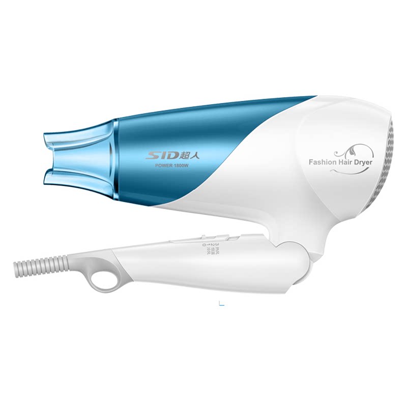 Superman hair dryer RD1810 foldable hair dryer household high power 1600 watt dormitory hair dryer hot and cold air - Taobao