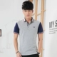 Cotton có áo thun nam tay ngắn hàng đầu Mặt sạch máu mặt áo nhỏ ve áo mùa hè đất ngắn váy đơn V