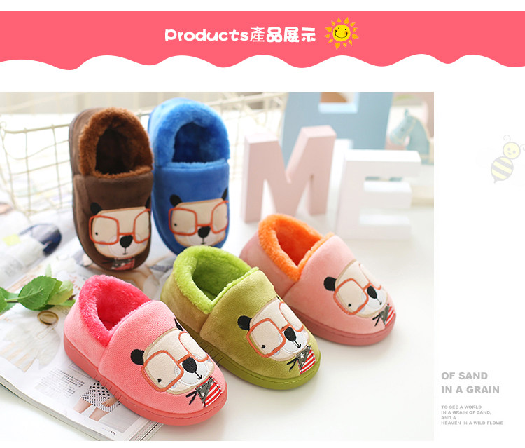 Pantoufles enfants en autre pour hiver - semelle caoutchouc naturel - Ref 1005693 Image 20