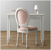 RH American style childrens desk writing table white old small desk French simple laptop desk