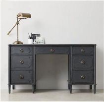 American vintage old solid wood desk desk desk desk computer desk European simple oak antique furniture