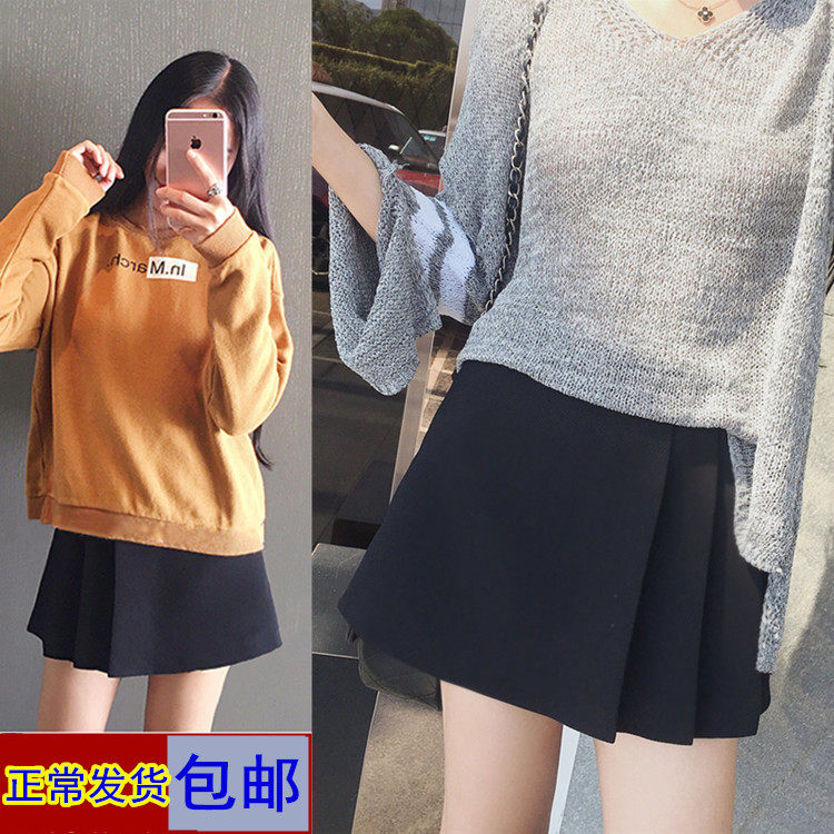 Maternity skirt Spring and summer maternity dress Korean version large size hip pleated skirt Pregnancy belly summer dress thin short skirt