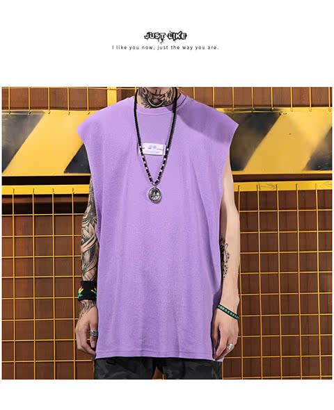 Mùa hè mới thủy triều quần áo nam vest lỏng mồ hôi vest hiphop hip-hop sinh viên áo thun không tay in áo thun áo ba lỗ nam cao cấp