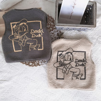 Autumn Winters new South Korean childrens clothing Childrens lamb Mao Dang old duck horse chia male and female child baby cartoon pattern jacket tide