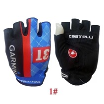 Outdoor mountain bike breathable damping riding half finger gloves Summer male and female non-slip bike universal