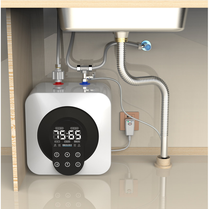 Smithys Small Kitchen Treasure Water Storage Water Home Small Kitchen Electric Water Heater Quick Hot Water Bao Thermostatic Dishwashing 8L Wade