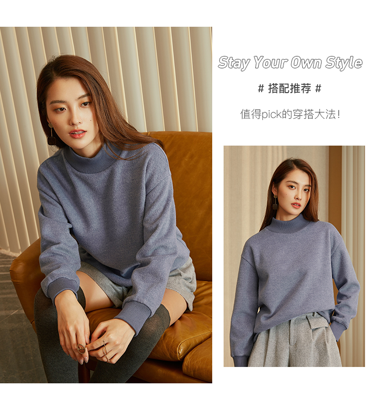 Fan Si Lanen quần short len ​​rộng chân quần nữ mùa thu đông 2018 mới quần nữ len len giản dị quần sooc đen nữ lưng cao