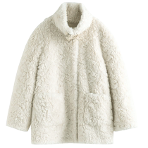 Van th Blue En 22FS4307 white grain sude imitation fur court 2022 осенняя зимняя зима толстоватая имитация баранины