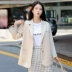 Quần áo Handu 2019 hè mới Áo khoác nữ dài Hàn Quốc JZ12709 0629 - Business Suit vest kẻ nữ Business Suit