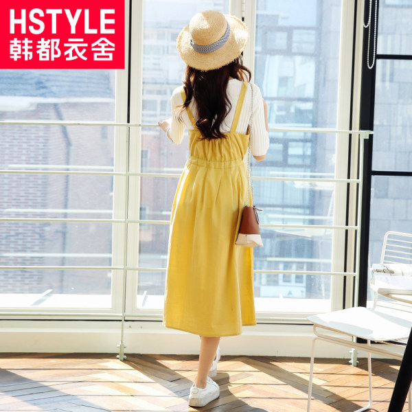 韩都衣舍 18年新款 纯棉吊带连衣裙 天猫优惠券折后￥99包邮（￥149-50）2色可选