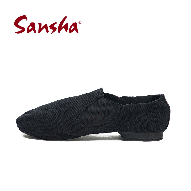 Sansha France Sansha Dance Shoe Jazz Dance Shoe Short Tightness Canvas Leather Bottom Dance Shoes JS33C