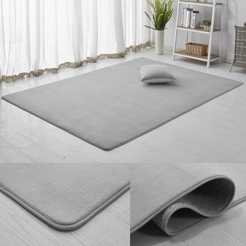 Minimalist phòng khách hiện đại bàn cà phê nhung san hô thảm thảm phòng ngủ phòng nhà đầy đủ các cửa hàng cạnh giường ngủ dễ thương tùy biến - Thảm lót sàn simili