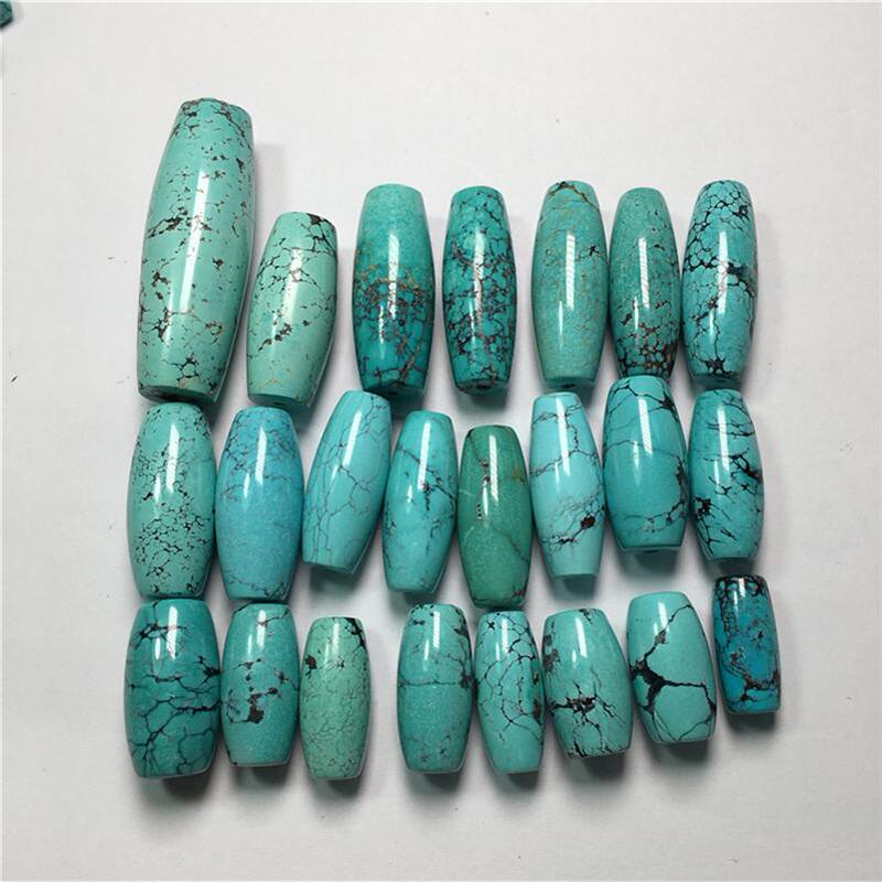 Hubei Natural Turquoise Dzi Beads Pendant Large Barrel Beads with Star and Moon Bodhi Clavicle Beads Loose Beads DIY Pendant Hubei Natural Turquoise Dzi Beads Pendant Large Barrel Beads with Star and Moon Bodhi Clavicle Beads Loose Beads DIY Pendant