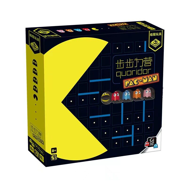 Quoridor Toy, Step-By-Step Pac-Man Style, Family Parent-Child Interactive Multiplayer Tabletop Game, Abstract Chess
