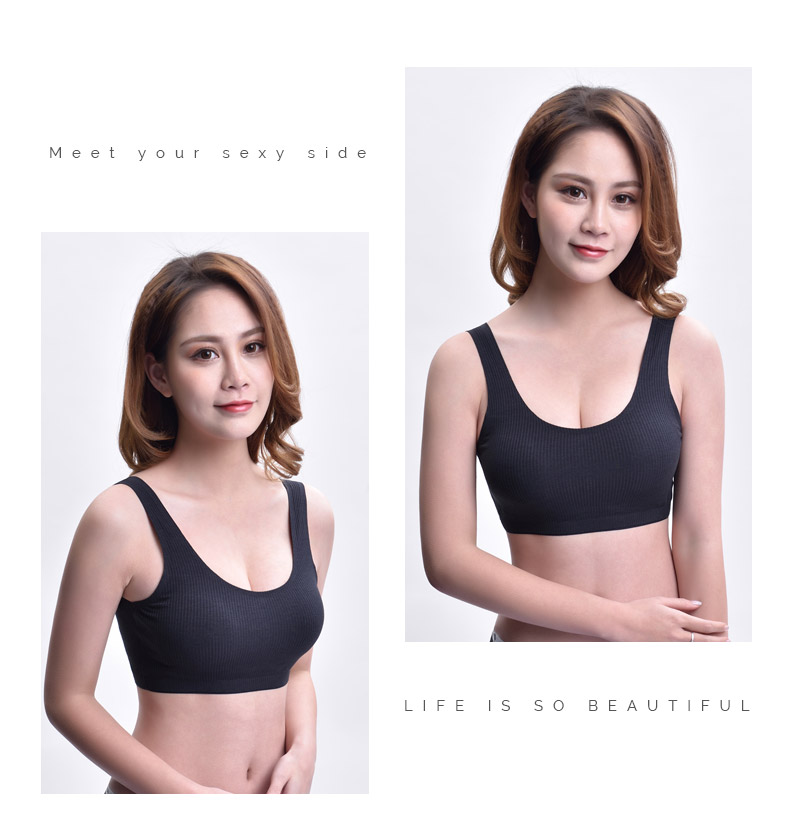 Đồ lót liền mạch, phần nữ mỏng, trường trung học, không có vành thép, áo thể thao, tụ tập, quấn ngực, áo ngực đơn giản, thoải mái áo bra giá tốt