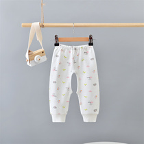 Newborn pants pure cotton baby air conditioned pants closing pants summer thin pants 0 - 3 months birth