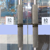 European door handle gloves Flannel winter glass door handle gloves Fabric protective cover Warm refrigerator door handle gloves