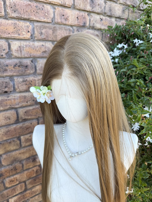 [Full Lace] Hazelnut Gray-Brown! Full Lace, Hand-Crocheted, Free Parting, Everyday High-Temperature Fiber Wig