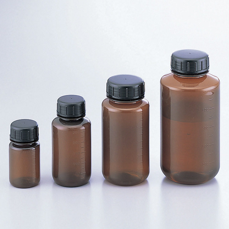 日本进口PP塑料瓶遮紫外线棕色塑料试剂瓶100/250/500/1000ml