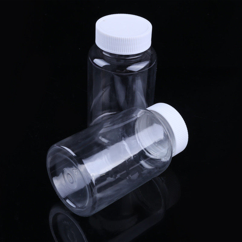广口透明塑料瓶PET样品瓶液体防漏10/20/30/60/80/100/250/300ml