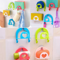 New Arrivals On Stock Suction Blue Green Cup Hook Clear Glas