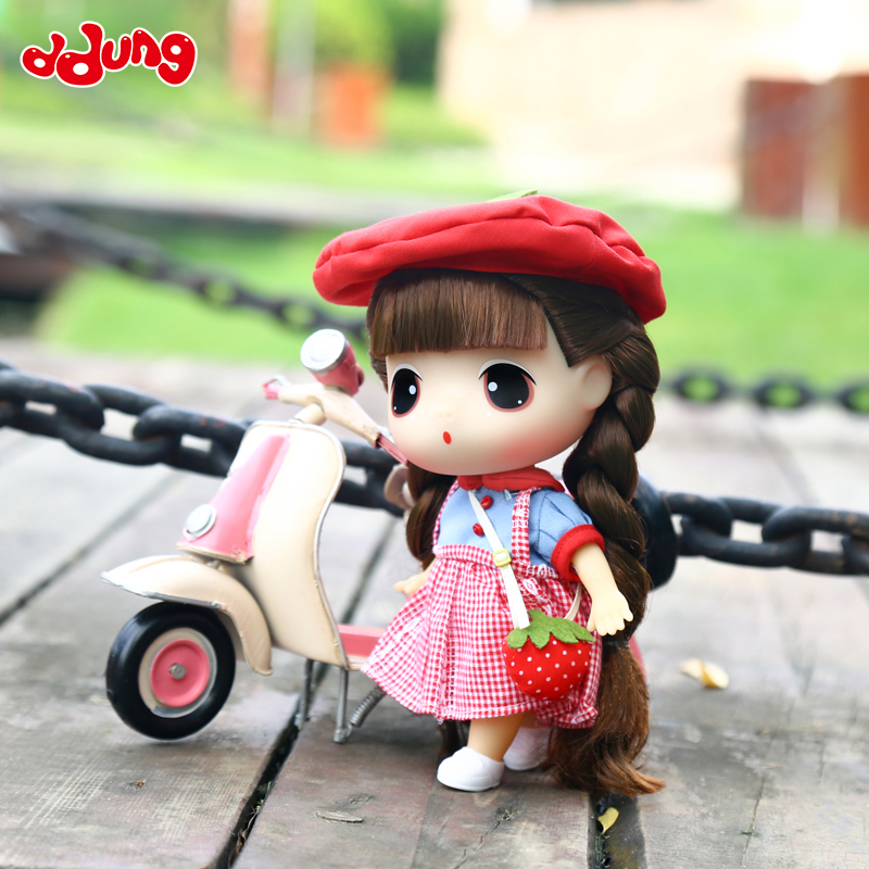 ddung winter yourself 18cm little apple dolls fields garden series strawberry scapes cute for changing dolls