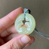 And Tian Yuseed material Yellow Mouth Stock Fox Pendant Male jade pendant necklace Nine-tailed fox Ruyi Yupei Jewelry Neck Accessories