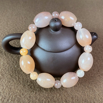 Xinjiang Golden Silk Jade Pearl Hand Strings of Men and Women Purple Ravioli Transit Beads for the Pearl Pearl Treasure Bracelet single-ring Special Number