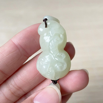 Natural Hetian Jade Fu Lu bracelet Fu Lu jade hand string mens and womens gourds can be adjusted with the type