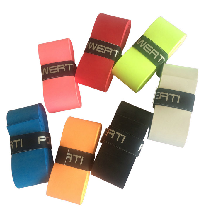 Full room with three badminton rackets hand gum suction sweats with tennis racket slingshot fishing rod grip non-slip grip leather