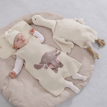 Baby Sleeping Bag Gauze Vest Style Summer Thin baby Care Belly God Instrumental Home Anti Kick by climbing in the spring and autumn pyjamas