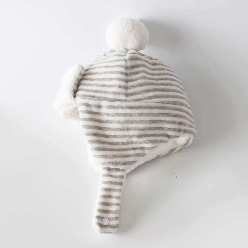 Baby hat autumn winter baby newborn baby male and female baby hat child thickened protective ear cap for 0-3-6 months